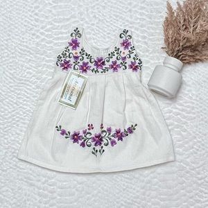 Embroidered flower dress size 3-6M
